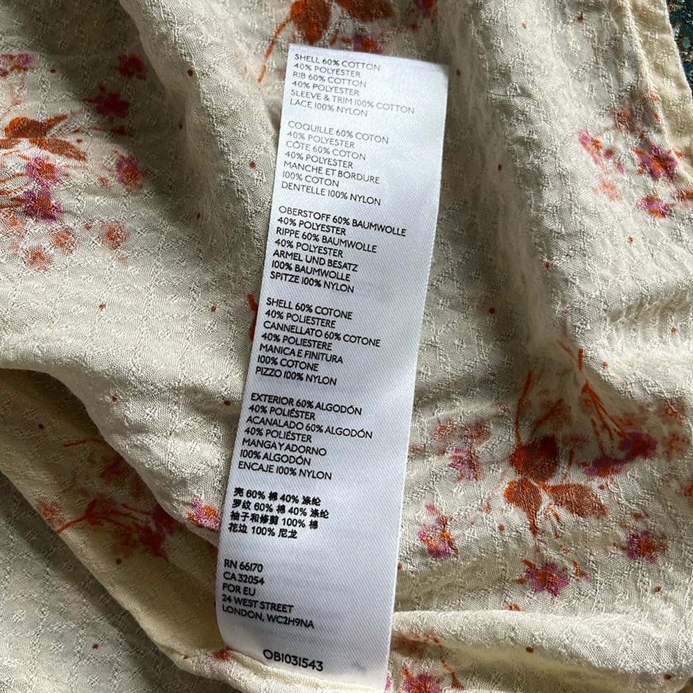 Free People Endless Love Maxi Dress Wrap Long Sleeve Patchwork Boho Women Small - Picture 16 of 16